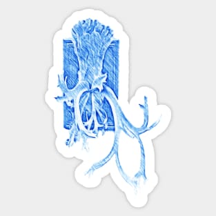 staghorn fern Sticker